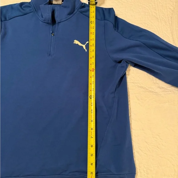 Puma Royal Blue Quarter-Zip Sweatshirt - Picture 3 of 6